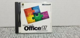 Vintage Microsoft Office 97 Professional Edition Cd Software Windows