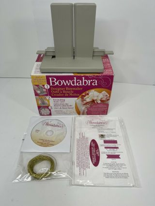 Bowdabra Full Size Designer Bow Maker Bow1003 Complete W/box Vgc