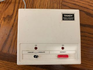 Tandy Dcm - 6 Direct Connect Modem And Acoustical Phone Coupler
