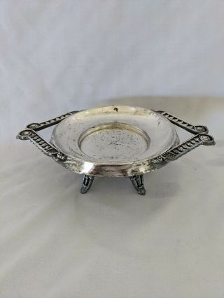 Vintage Rockford Silver P.  Co.  Quadruple / Serving Dish / Silver Plate / Ashtray