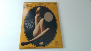 All Sheer By Kinney - Vintage Pantyhose And Package Sexy Blonde N U D E Model