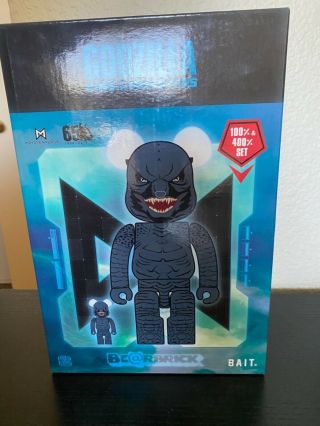 Bait X Godzilla X Bearbrick King Of Monsters 400 & 100 Set Medicom Toys