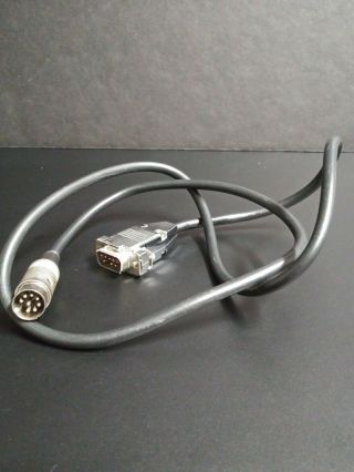 Vintage Mj - 22 8 - Pin Din To 9 - Pin D 80 Monitor Cable For Commodore 128