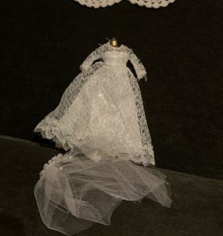 Vintage Topper Dawn Doll Wedding Dress And Veil