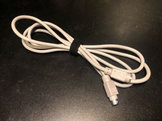 Gray Macintosh Serial Extension Cable 6ft M/f Din - 8 Din8 Vintage Apple Mac