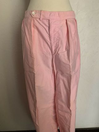 Vintage 80’s Polo Ralph Lauren Pink Pants Made In Usa 32 X 36 Double Pleats
