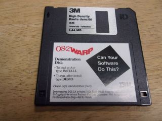 Ibm Os/2 Warp Demo 3.  5 " Floppy Disk