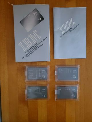 Vintage Ibm Laser Printer Font Cards: 1255800,  1255801,  1255806,  1255807