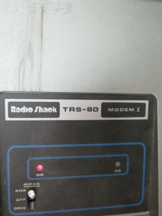 Radio Shack Trs - 80 Modem I B For Microcomputer 26 - 1175