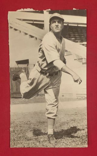 Antique 1934 Philadelphia Athletics Joe Cascarella Type 1 Press Photo Baseball