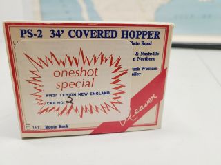 Weaver Quality Craft Models O Scale PS2 34 ft Covered Hopper Lehigh England 2