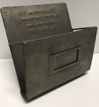 Antique / Vintage Metal/tin/ Match Holder Box