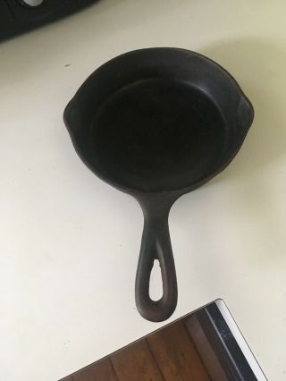 Antique Vintage Wapak Cast Iron Skillet Tapered Logo 3 Frying Pan