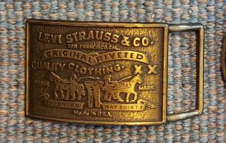 Vintage Levi Strauss Belt Buckle 