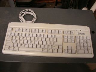 Vintage Maxi Switch Keyboard 2196002 - Xx - Xxx Ps/2 Connector Zenith Branded