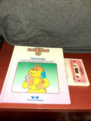 Vintage Teddy Ruxpin Uncle Grubby Book And Cassette Tape Read Along Wow 1985