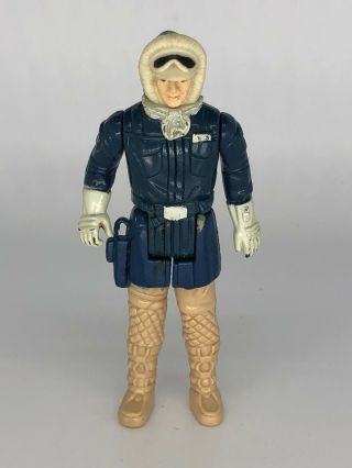 Rare 1980 Vintage Star Wars Han Solo Hoth Action Figure Molded Legs Boots