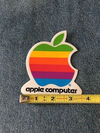 Vintage Mac Apple Computer Rainbow Logo Decal Stickers 1980s 1990s
