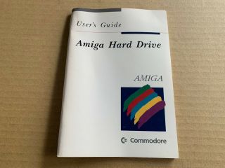 Commodore Amiga Hard Drive Users Guide Five Sections Using Troubleshooting Book