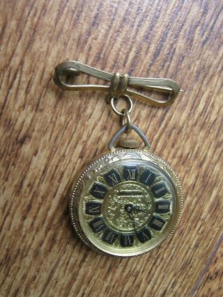 Vintage Lucerne Swiss Made Antique Style Pocket / Brooch Watch: Pendant.