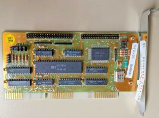 Micro Systems? Vintage 16 - Bit Isa Floppy Disk/ Ide Controller Board