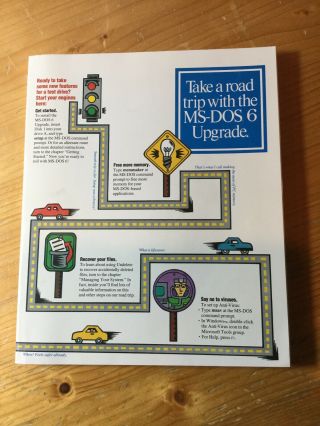 Take A Road Trip With The Ms - Dos 6 Upgrade Book Microsoft 1993