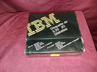 Vintage 5.  25 2d Ibm Floppy Disks 10 Diskettes Nos Double Sided Discs