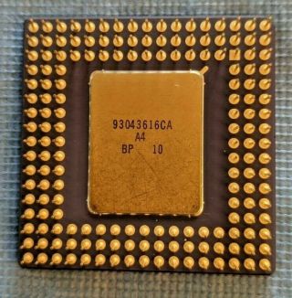 Intel i486 SX A80486SX - 25 SX679 Vintage CPU -,  Gold,  1989 2