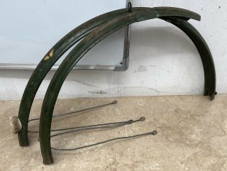 Vintage Green 26” Wheel Hercules Bicycle Mudguards Retro Bike Part 3825