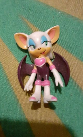 Sonic The Hedgehog Rouge The Bat 4.  5cm Capsule Figure Sonic X Gachapon Rare