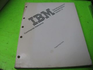 Vintage Ibm Operating System/2 Extended Edition Version 1.  2 Commands Reference