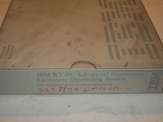 Ibm Rt Pc Advanced Interactive Executive Operating System 3278 / 79 Emulation