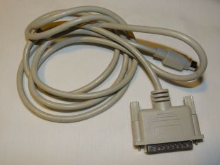 Apple Macintosh Serial/modem Cable Db25 To 8 Pin Din Male To Male