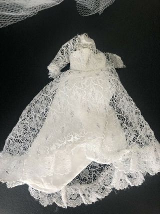 Vintage Topper Dawn Doll Wedding Dress and Veil 2