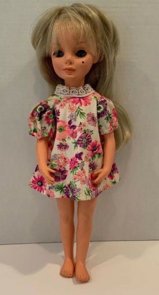 Pink/purple Flower Print Dress For 17 " Crissy / Alta Moda Furga S Doll - No Doll