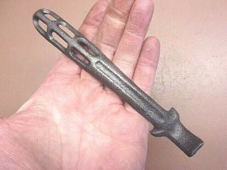 Vintage Unbranded Cast Iron Wood Cook Stove Lid Lifter Tool 7 " Long &