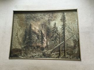 Tapestry - Antique Swedish Turn Of The Century Silk,  Reframed.  One Family Owned.