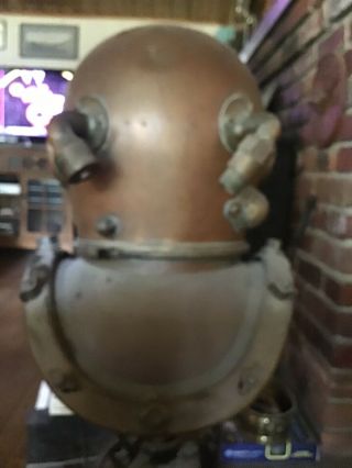 Authentic US Navy Diving Helmet Mark V - Model 1 1945 plus Dive Boots 4