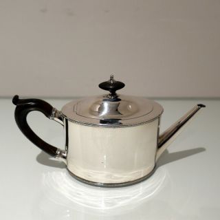 18th Century Antique George Iii Sterling Silver Teapot London 1786robert Hennell