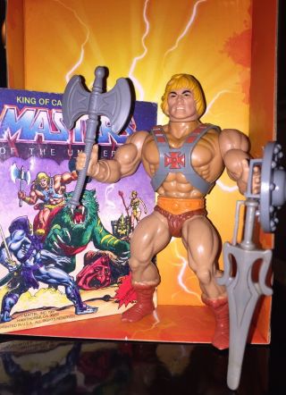 He - Man 8 Back Vintage Masters Of The Universe 100 Complete W Mini Comic