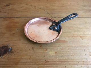 Lovely Small Quality Decorative Antique Copper Sauce Pan Lid 4.  3 Inches