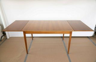 Danish Mid - Century Modern Teak Expanding Draw - Leaf Dining Table