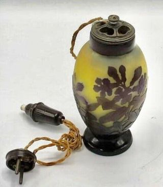 Antique Emille Galle Lamp (authentic) H:6”