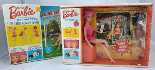 Vintage Rare Miss Barbie Doll Nrfb Mattel 1964 Sleep Eyes Never Opened