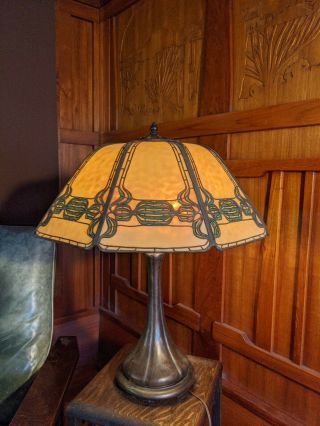 Handel Nutmeg Table Lamp,  Mission,  Arts And Crafts