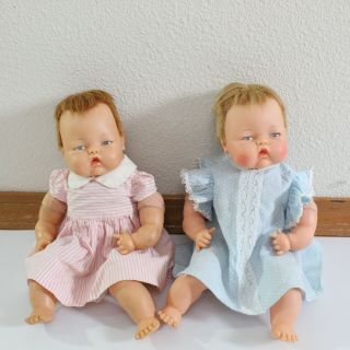 Set Of 2 Vintage Ideal Tiny Thumbelina Dolls Ott - 14