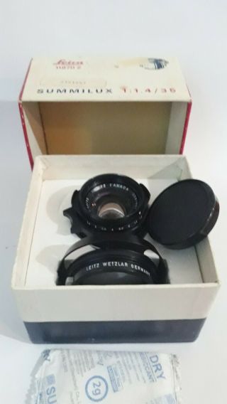 Rare Leica Summilux - M 35mm f/1.  4 pre - asph Leitz lens Year 1970 No.  2391887 6