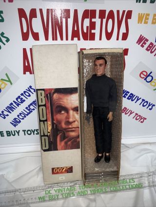 Vintage Gilbert James Bond 007 Action Figure Doll 12 " Sean Connery With Pistol