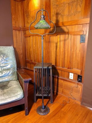 Handel Pine Needle Harp Floor Lamp,  Mission,  Arts And Crafts