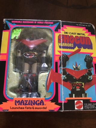 Vintage 1977 Mattel Shogun Warriors Great Mazinga 5” W Box - Die - Cast - Bandai